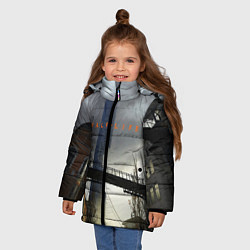 Куртка зимняя для девочки HALF LIFE, цвет: 3D-светло-серый — фото 2