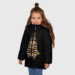 Куртка зимняя для девочки Anubis, цвет: 3D-черный — фото 2