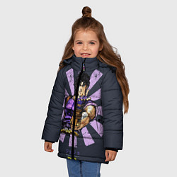 Куртка зимняя для девочки JoJo Bizarre Adventure, цвет: 3D-красный — фото 2