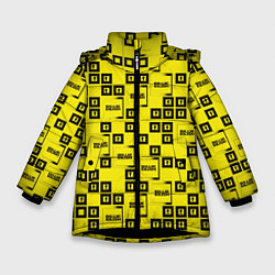 Куртка зимняя для девочки Billie eilish, цвет: 3D-черный