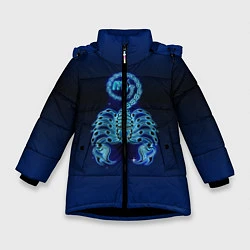 Зимняя куртка для девочки Знаки Зодиака Скорпион