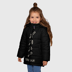 Куртка зимняя для девочки MINECRAFT, цвет: 3D-красный — фото 2