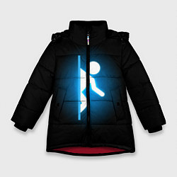 Куртка зимняя для девочки Portal, цвет: 3D-красный