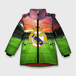 Куртка зимняя для девочки FC Real Madrid, цвет: 3D-красный