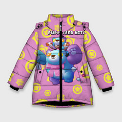 Куртка зимняя для девочки Puppeteer nita, цвет: 3D-черный