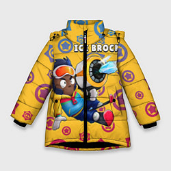 Куртка зимняя для девочки Ace Brock, цвет: 3D-черный