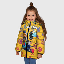 Куртка зимняя для девочки Ace Brock, цвет: 3D-черный — фото 2