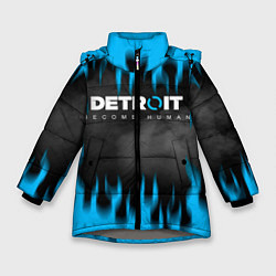 Куртка зимняя для девочки DETROIT: BECOME HUMAN, цвет: 3D-светло-серый