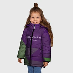 Куртка зимняя для девочки Evangelion: 111, цвет: 3D-черный — фото 2