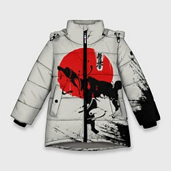 Зимняя куртка для девочки Kyokushinkai Karate