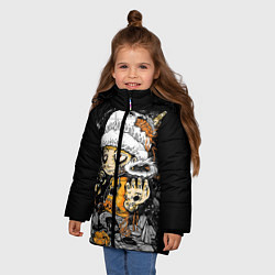 Куртка зимняя для девочки One Piece, цвет: 3D-черный — фото 2