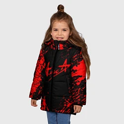 Куртка зимняя для девочки АлисА, цвет: 3D-красный — фото 2