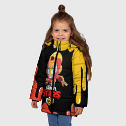 Куртка зимняя для девочки BRAWL STARS MAX, цвет: 3D-красный — фото 2