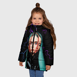 Куртка зимняя для девочки BILLIE EILISH, цвет: 3D-черный — фото 2