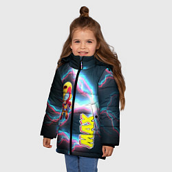 Куртка зимняя для девочки Brawl Stars Мах, цвет: 3D-черный — фото 2