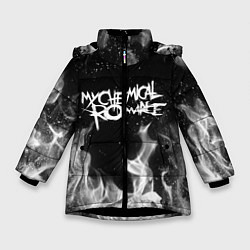 Куртка зимняя для девочки My Chemical Romance, цвет: 3D-черный