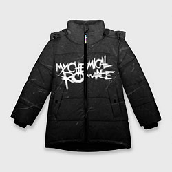 Куртка зимняя для девочки My Chemical Romance, цвет: 3D-черный