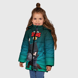 Куртка зимняя для девочки Brawl Stars Crow, цвет: 3D-черный — фото 2