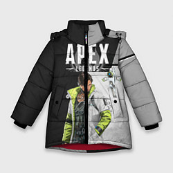 Куртка зимняя для девочки Apex Legends, цвет: 3D-красный