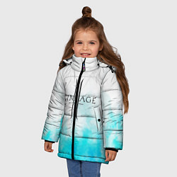Куртка зимняя для девочки LINEAGE 2, цвет: 3D-красный — фото 2