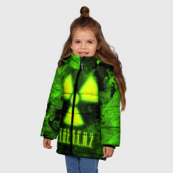 Куртка зимняя для девочки STALKER 2, цвет: 3D-светло-серый — фото 2
