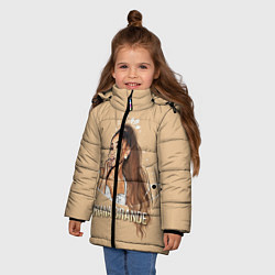 Куртка зимняя для девочки Ariana Grande Ариана Гранде, цвет: 3D-черный — фото 2