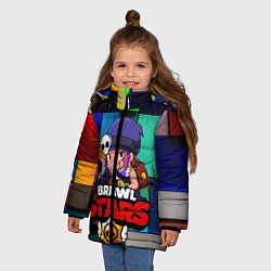 Куртка зимняя для девочки Brawl Stars - Penny, цвет: 3D-черный — фото 2