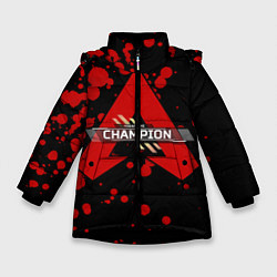 Куртка зимняя для девочки Apex Legends Champion, цвет: 3D-черный