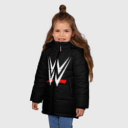 Куртка зимняя для девочки WWE, цвет: 3D-красный — фото 2