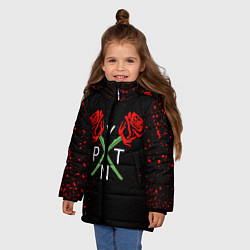 Куртка зимняя для девочки Payton Moormeier, цвет: 3D-светло-серый — фото 2