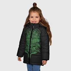 Куртка зимняя для девочки Ктулху, цвет: 3D-красный — фото 2