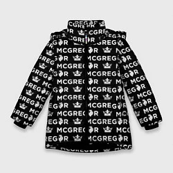 Куртка зимняя для девочки Conor McGregor, цвет: 3D-черный
