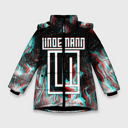 Куртка зимняя для девочки LINDEMANN GLITCH, цвет: 3D-черный