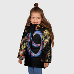 Куртка зимняя для девочки Морское чудо, цвет: 3D-черный — фото 2