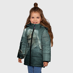 Куртка зимняя для девочки Ведьмак Геральт, цвет: 3D-черный — фото 2