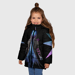 Куртка зимняя для девочки Fortnite Спина, цвет: 3D-черный — фото 2