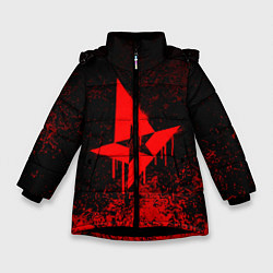 Куртка зимняя для девочки ASTRALIS, цвет: 3D-черный