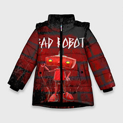 Куртка зимняя для девочки Bad Robot, цвет: 3D-черный