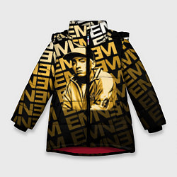 Куртка зимняя для девочки Eminem, цвет: 3D-красный