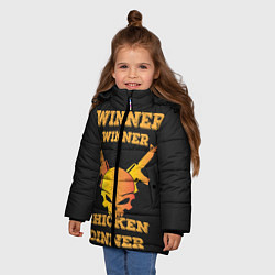 Куртка зимняя для девочки Winner Chicken Dinner, цвет: 3D-черный — фото 2