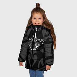 Куртка зимняя для девочки Assassin’s Creed, цвет: 3D-светло-серый — фото 2