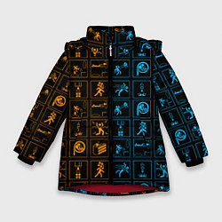 Куртка зимняя для девочки PORTAL, цвет: 3D-красный