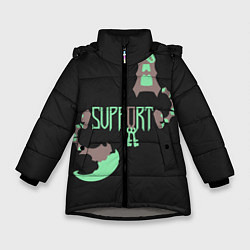 Куртка зимняя для девочки Support, цвет: 3D-светло-серый