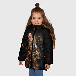 Куртка зимняя для девочки ASSASSINS CREED, цвет: 3D-светло-серый — фото 2