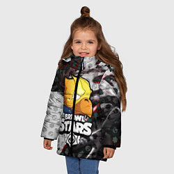 Куртка зимняя для девочки BRAWL STARS:CROW, цвет: 3D-черный — фото 2