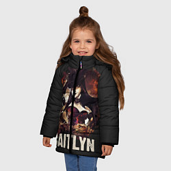Куртка зимняя для девочки Caitlyn, цвет: 3D-черный — фото 2