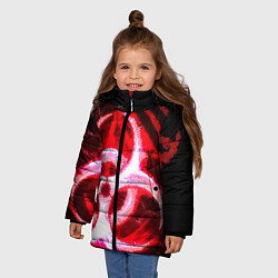 Куртка зимняя для девочки Plague Inc ShB Oko, цвет: 3D-черный — фото 2