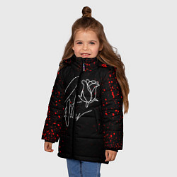 Куртка зимняя для девочки Payton Moormeier: Black Style, цвет: 3D-светло-серый — фото 2
