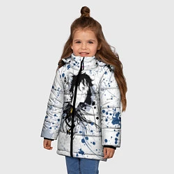 Куртка зимняя для девочки Призрак в доспехах, цвет: 3D-светло-серый — фото 2