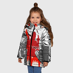 Куртка зимняя для девочки WATCH DOGS 2, цвет: 3D-светло-серый — фото 2